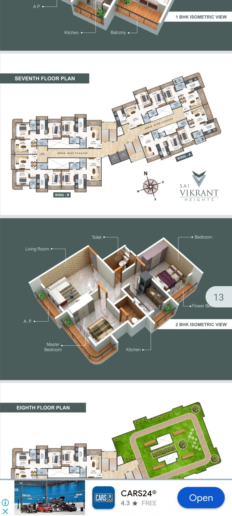 Floor Plan, sai-vikrant-heights 1 Bedroom 432 Sq.Ft. Apartment In Kalyan East Thane 7338142