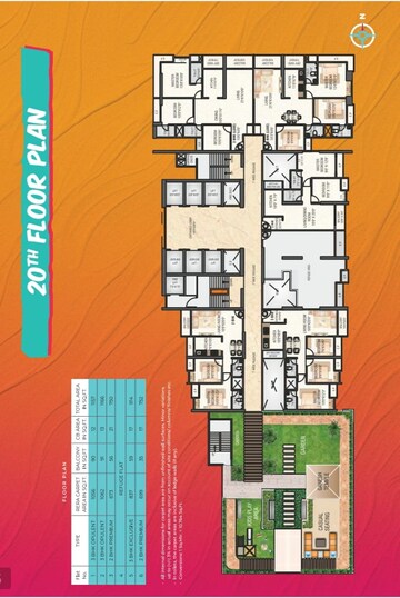 Floor Plan in 2 BHK Apartment at Panchamratna Park – for Sale