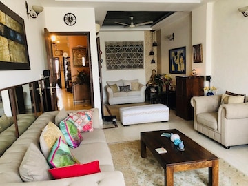Living Room in 4 BHK Apartment at Alaknanda – for Sale