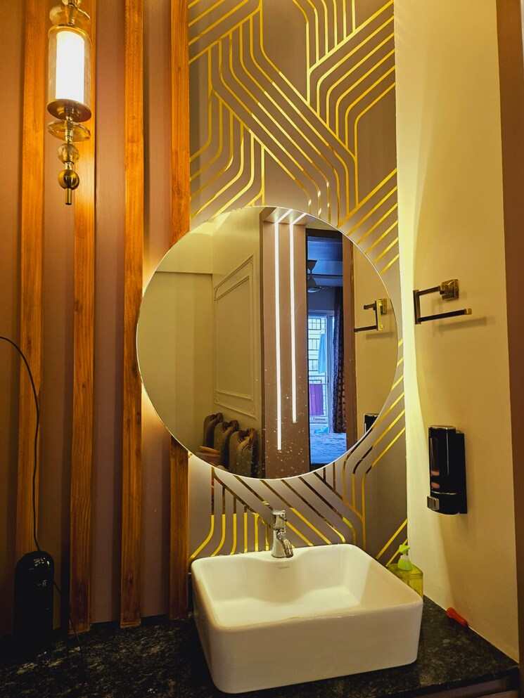 Bathroom, atrium-skyward 1 Bedroom 568 Sq.Ft. Apartment In Undri Pune 7339104