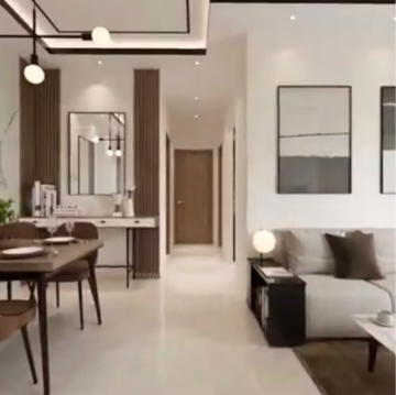 Living Room in 3 BHK Apartment at Lodha Amara, Sandoz Baug – for Sale