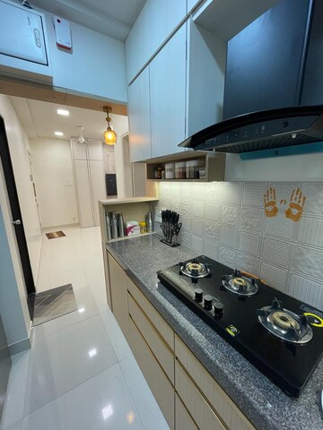 Kitchen in 1 BHK Apartment at Ashar Metro Towers, Vartak Nagar – for Sale