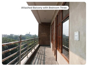 Balcony in 3 BHK Builder Floor at Shalimar Garden Extension 2 – for Sale