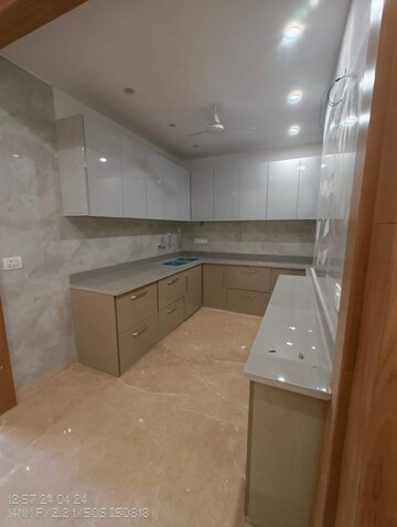 Kitchen in 3 BHK Builder Floor at Malviya Nagar – for Sale
