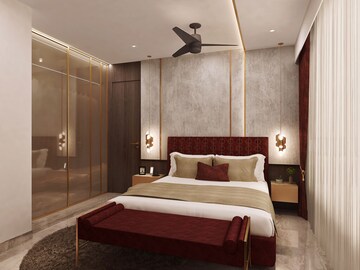Bedroom in 2 BHK Apartment at Sheth Auris Serenity Tower 2, Malad West – for Sale