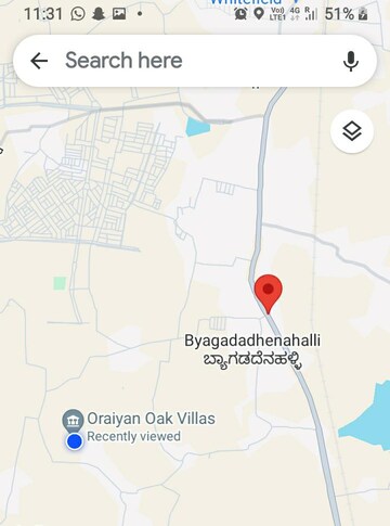 2 BHK Villa – Map Location View at Sampangi Rama Nagar - for Sale