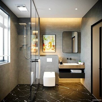 Attached Bathroom in 3.5 BHK Independent House at Chandigarh Airport – for Sale