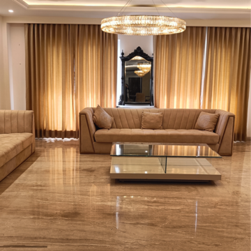 Living Room in 4 BHK Apartment at Manohar Singh Palm Residency, Mullanpur – for Sale