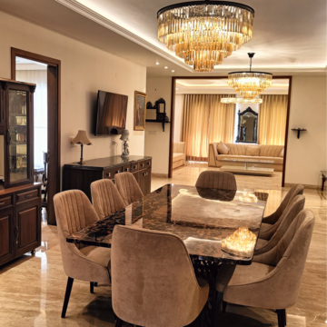 Living Room in 4 BHK Apartment at Manohar Singh Palm Residency, Mullanpur – for Sale