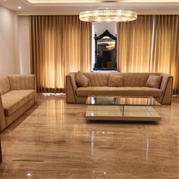 Living Room in 4 BHK Apartment at Manohar Singh Palm Residency, Mullanpur – for Sale