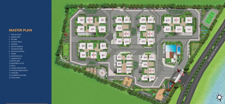 Master Plan, candeur-lakescape 2.5 Bedroom 1644 Sq.Ft. Apartment In Kondapur Hyderabad 7343296