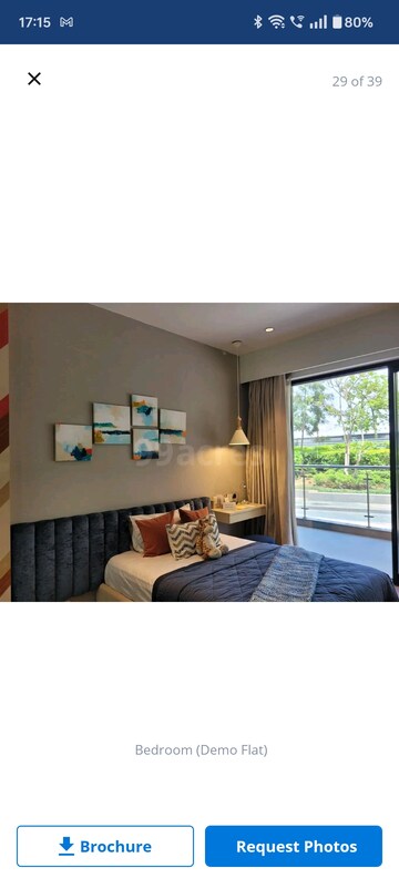 Bedroom in 3 BHK Apartment at Krisumi Waterfall Residences, Sector 36a – for Sale