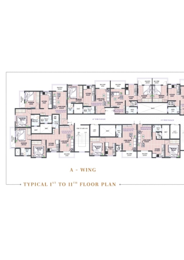 Floor Plan, optima-the-pavillion 2 Bedroom 900 Sq.Ft. Apartment In Ambegaon Budruk Pune 7344957