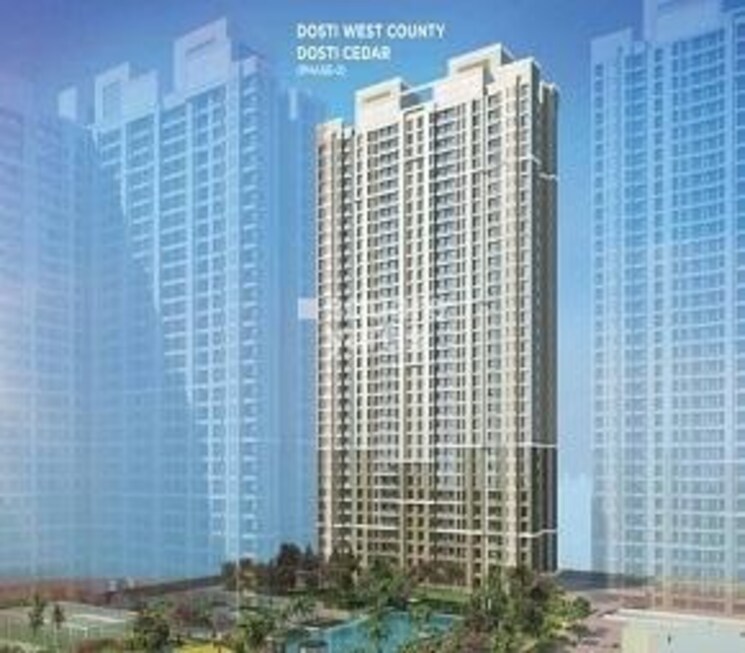 Exterior View, dosti-west-county-phase-2-dosti-cedar 2 Bedroom 640 Sq.Ft. Apartment In Balkum Pada Thane 7346263