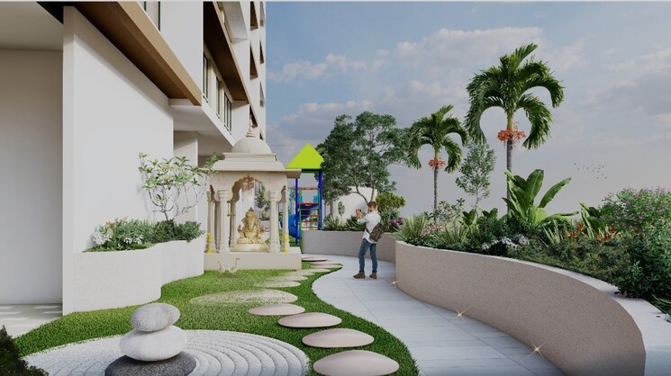 Garden, gajra-bhoomi-serenity 3 Bedroom 1020 Sq.Ft. Apartment In Kharghar Navi Mumbai 7347754