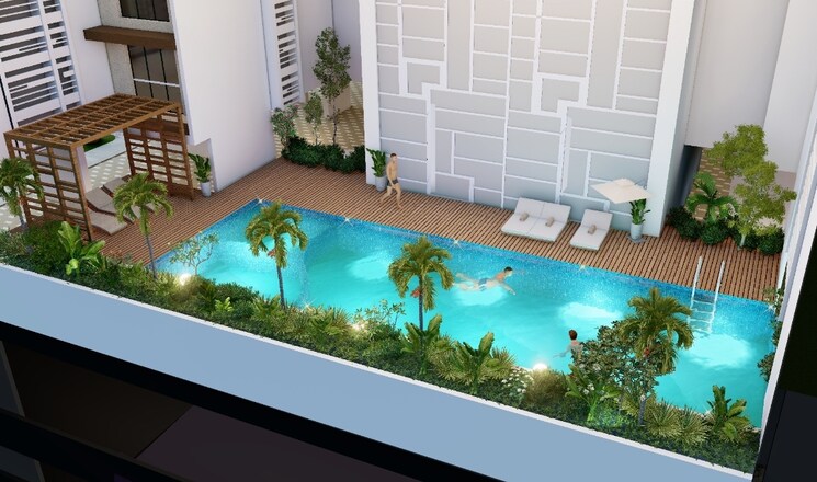 Swimming Pool, gajra-bhoomi-serenity 3 Bedroom 1020 Sq.Ft. Apartment In Kharghar Navi Mumbai 7347754