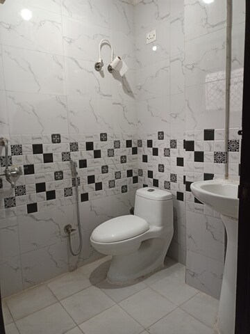 Bathroom in 2 BHK Builder Floor at Chattarpur – for Sale