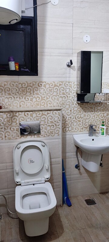 Bathroom in 3 BHK Apartment at Golden Sand Apartments, Dhakoli Village – for Sale