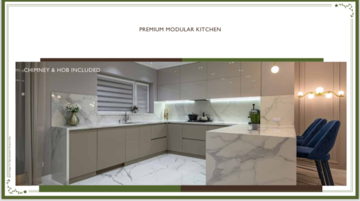 Kitchen in 4 BHK Apartment at Godrej Vrikshya, Sector 102a – for Sale