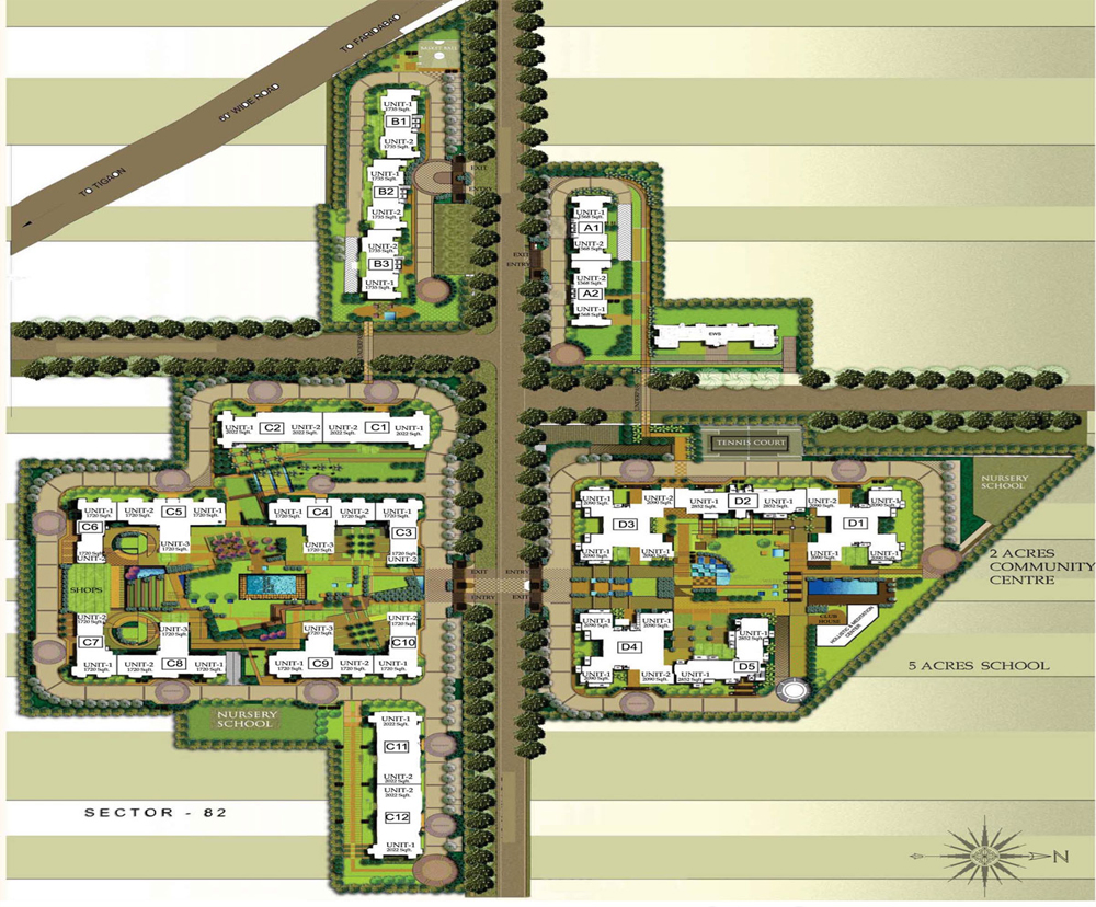 3.5 BHK Apartment For Resale in Puri Pranayam Sector 82 Faridabad  7352250