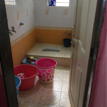 Bathroom in 1 BHK Builder Floor at Chinchwad – for Rent