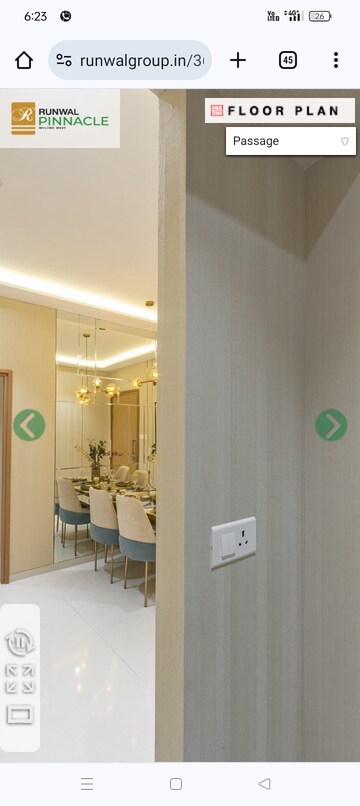 Furnished Amenities in 2 BHK Apartment at Runwal Pinnacle, Mulund West – for Sale