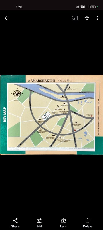  Plot – Map Location View at Dindugal nh - for Sale