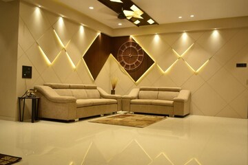 Living Room in 4 BHK Penthouse at Vip Road – for Sale