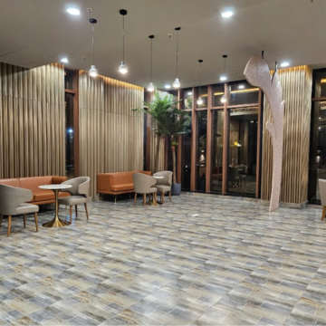 Living Room in 3 BHK Apartment at ABA Coco County, Vaidpura – for Sale