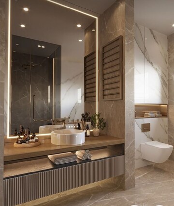 Bathroom in 3 BHK Apartment at Sector 12 Dwarka – for Sale