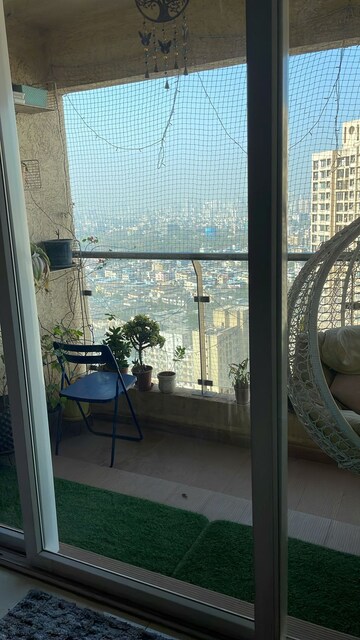 Balcony in 2 BHK Apartment at Rustomjee Azziano Wing D, Majiwada – for Sale