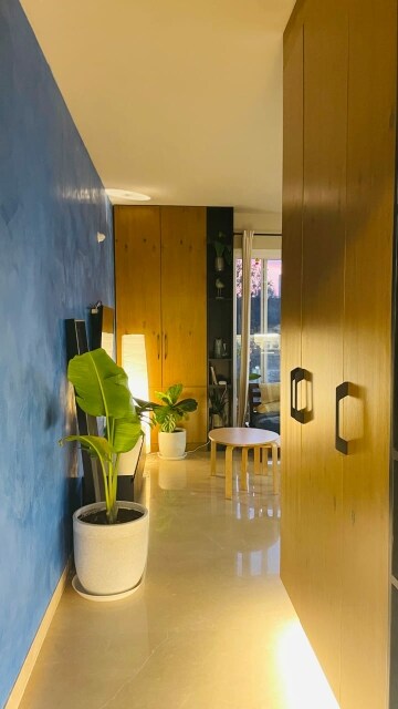 Living Room in 3 BHK Apartment at Prestige Woodland Park, Cooke Town – for Sale