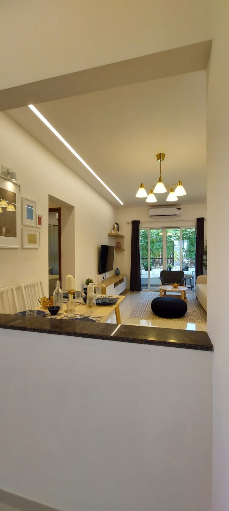 Living Room, k-raheja-reserve 3 Bedroom 1378 Sq.Ft. Apartment In Mohammadwadi Pune 7360238