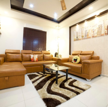 Living Room in 3 BHK Apartment at Candeur Crescent, Venkat Reddy Colony – for Sale