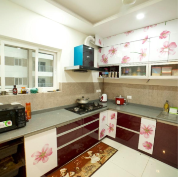 Kitchen in 3 BHK Apartment at Candeur Crescent, Venkat Reddy Colony – for Sale