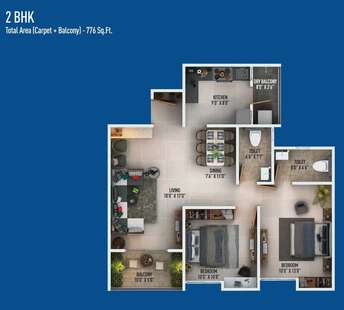 2 BHK Apartment For Resale in Bramha Exuberance Kondhwa Pune  7361001