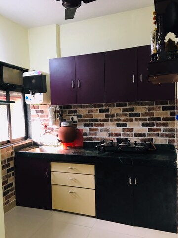 Kitchen in 1 RK Apartment at Haware Citi, Ghodbunder Road – for Sale