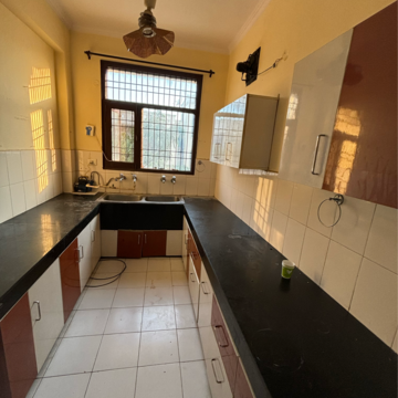 Kitchen in 3 BHK Builder Floor at US Pine Homes, Dhakoli Village – for Sale