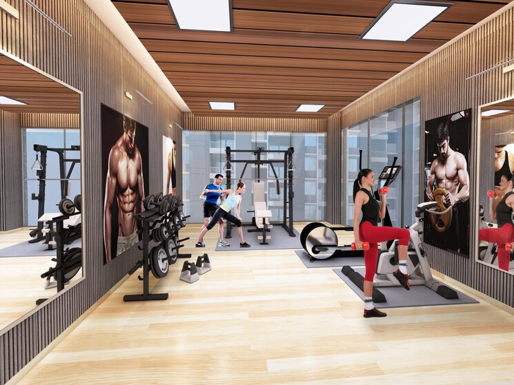 Gym, kumar-princetown-royal 3 Bedroom 1243 Sq.Ft. Apartment In Undri Pune 7362274
