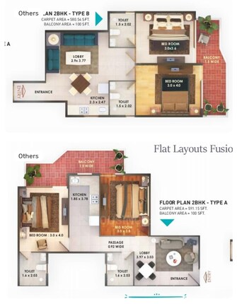 2 BHK Apartment For Resale in Pyramid Fusion Homes Sector 70a Gurgaon  7362458