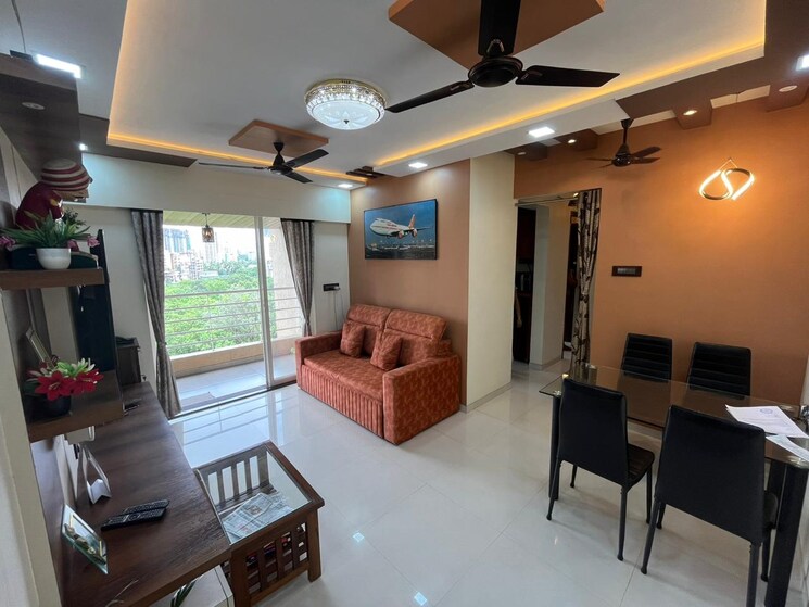 Living Room, puranik-city 2 Bedroom 850 Sq.Ft. Apartment In Kasarvadavali Thane 7363337