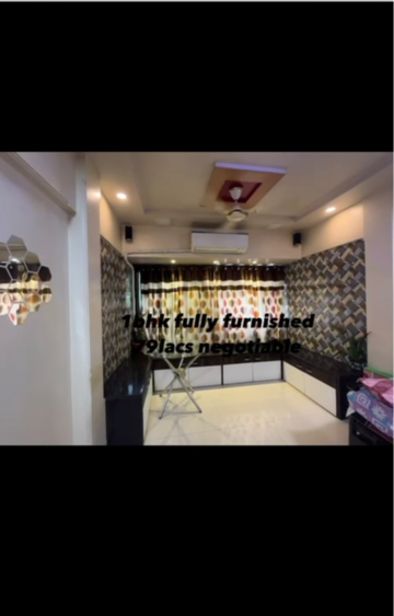 Living Room in 1 BHK Apartment at Jesal Park, Bandarwadi – for Sale