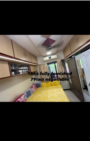 Bedroom in 1 BHK Apartment at Jesal Park, Bandarwadi – for Sale
