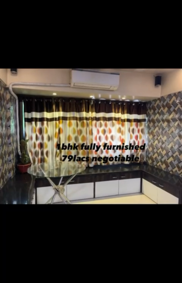 Living Room in 1 BHK Apartment at Jesal Park, Bandarwadi – for Sale