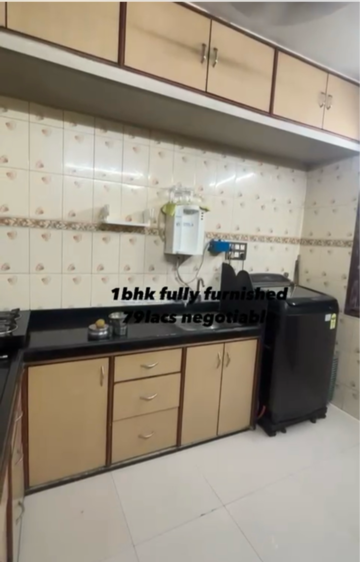 Kitchen in 1 BHK Apartment at Jesal Park, Bandarwadi – for Sale