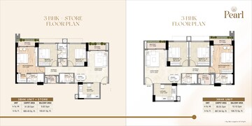 Floor Plan in 3 BHK Apartment at Sahu City, Sultanpur Road – for Sale