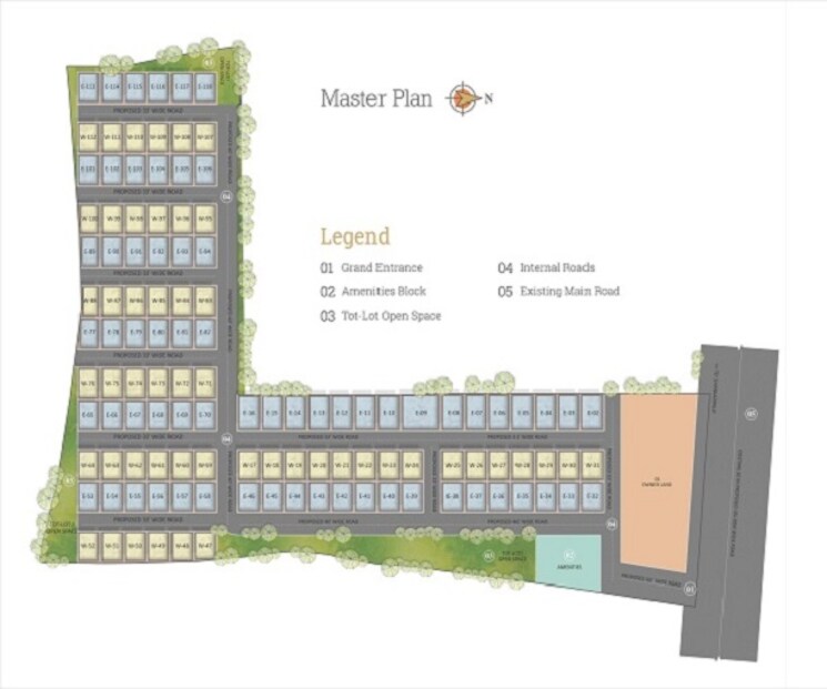 Master Plan, visara-srivari-meadows 5 Bedroom 4250 Sq.Ft. Villa In Mokila Hyderabad 7366715