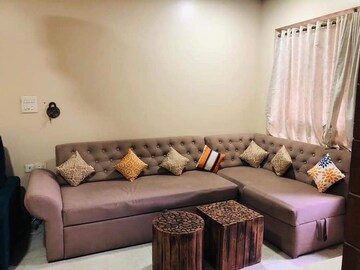 Living Room in 1 BHK Apartment at Dosti West County, Balkum Pada – for Sale