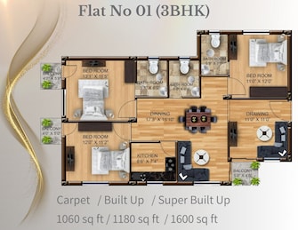 3 BHK Apartment For Resale in Kalinga Vihar Bhubaneswar  7368056