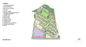 Floor Plan in 2 BHK Apartment at Kolshet Road – for Sale